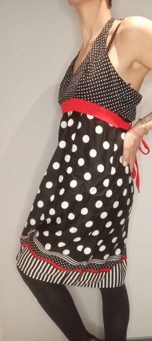 Robe pin-up à pois PROMOD Taille L/XL